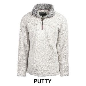 True Grit fuzzy white pullover